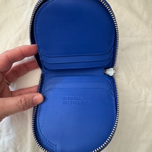 Auth Blue "Painter's Tape" Leather Telfar Wallet - Picture 4 of 5